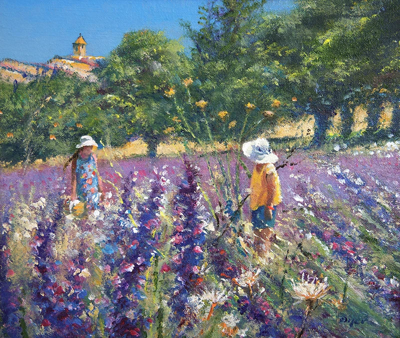 Original Painting by Ted Dyer. Lavender time. Provence II