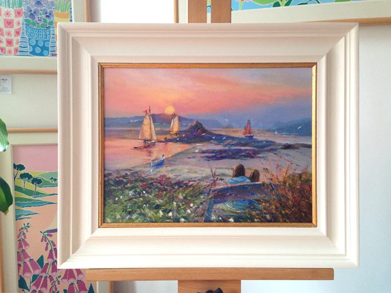 Original Painting by Ted Dyer. Warmth of the Day. Tresco - Image 2
