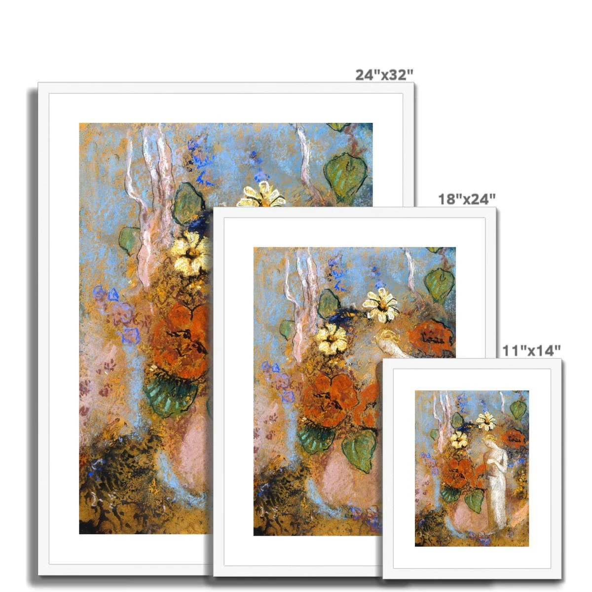 Pandora by Odillon Redon. Greece Artwork Framed Open Edition Art Print. 'Pandora'. Greek Art Gallery Historic Art Print - Image 10