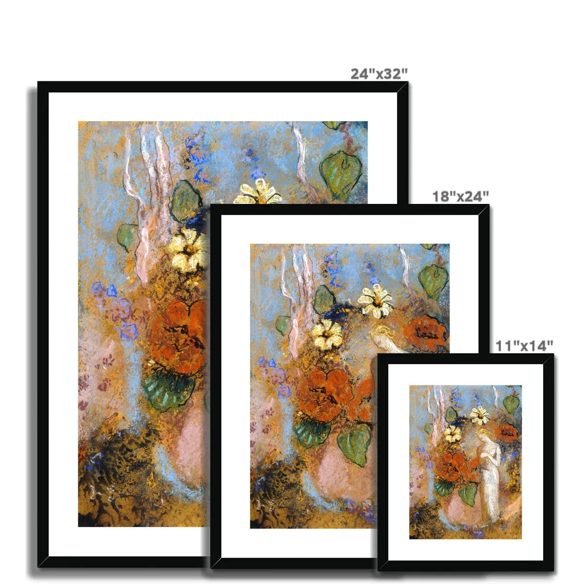 Pandora by Odillon Redon. Greece Artwork Framed Open Edition Art Print. 'Pandora'. Greek Art Gallery Historic Art Print - Image 11