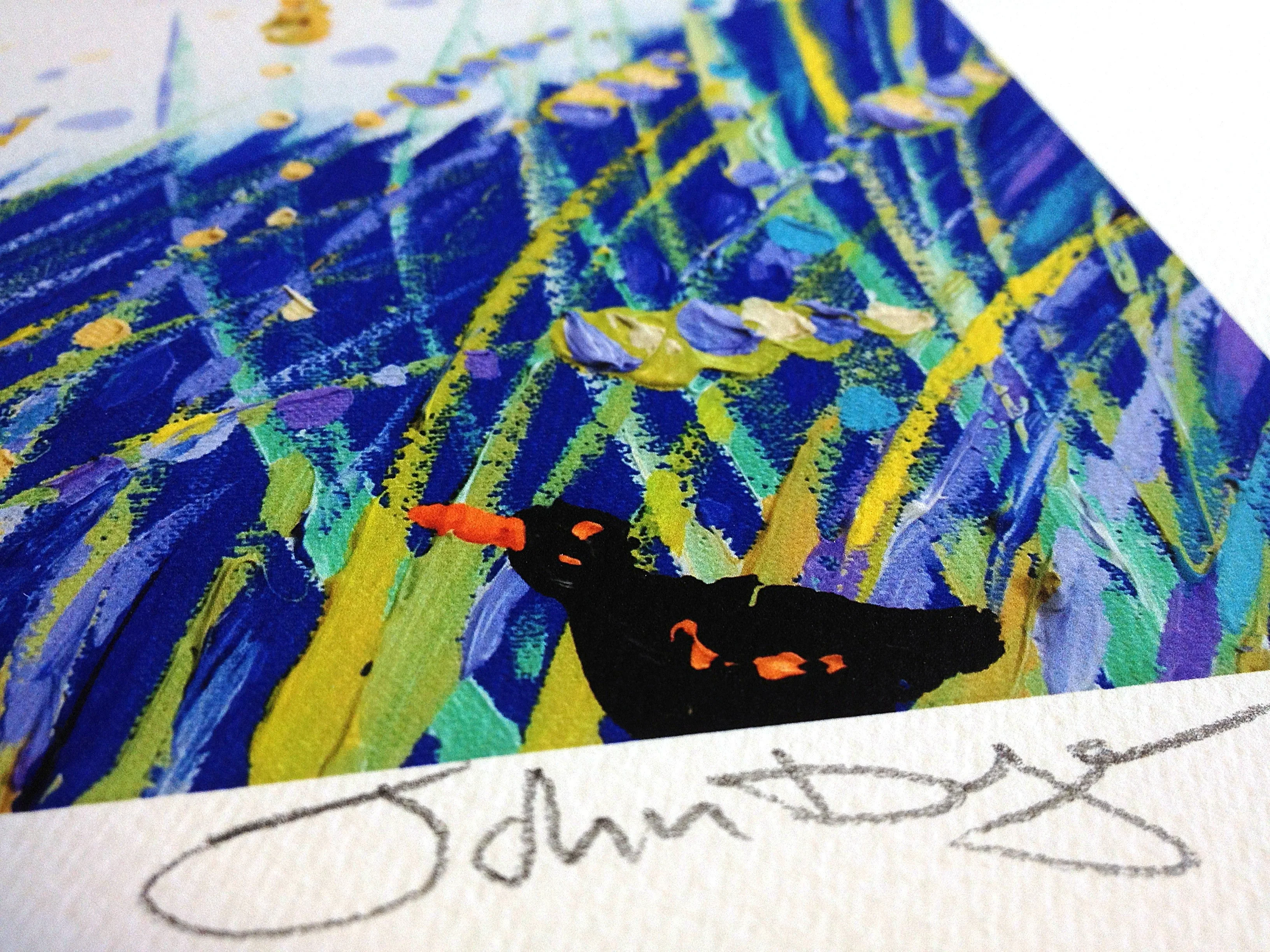 Signed Limited Edition Print by Cornish Artist John Dyer. 'Pentle Bay Days Tresco'. Tresco Art Gallery Beach Print - Image 3