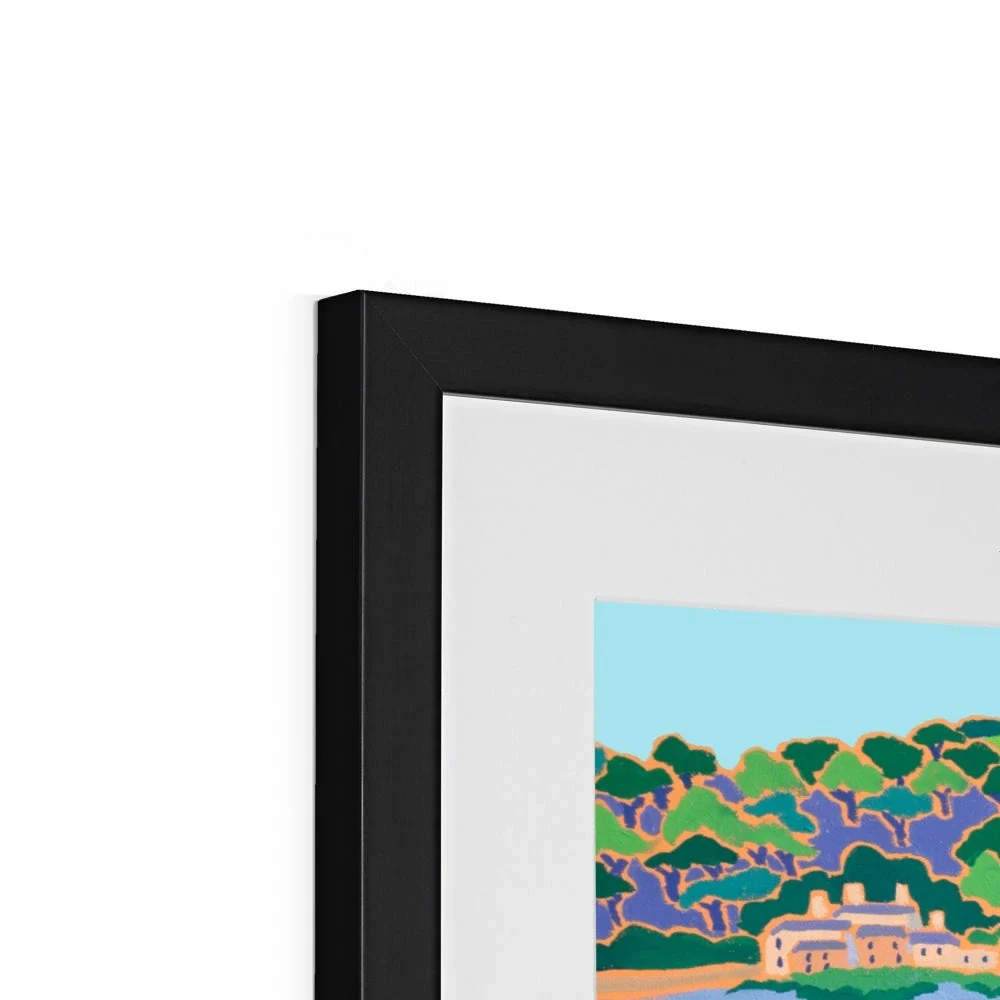 Joanne Short Framed Open Edition Cornish Fine Art Print. 'View across the River Fowey, Polruan'. Cornwall Art Gallery - Image 10