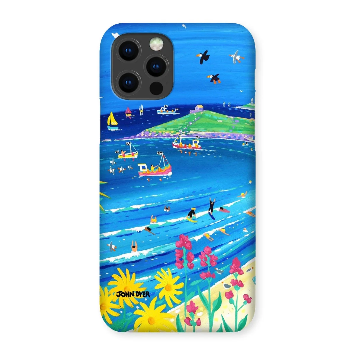 Snap Art Phone Case. Porthmeor Beach St Ives. Artist John Dyer. Cornwall Art Gallery. - Image 10