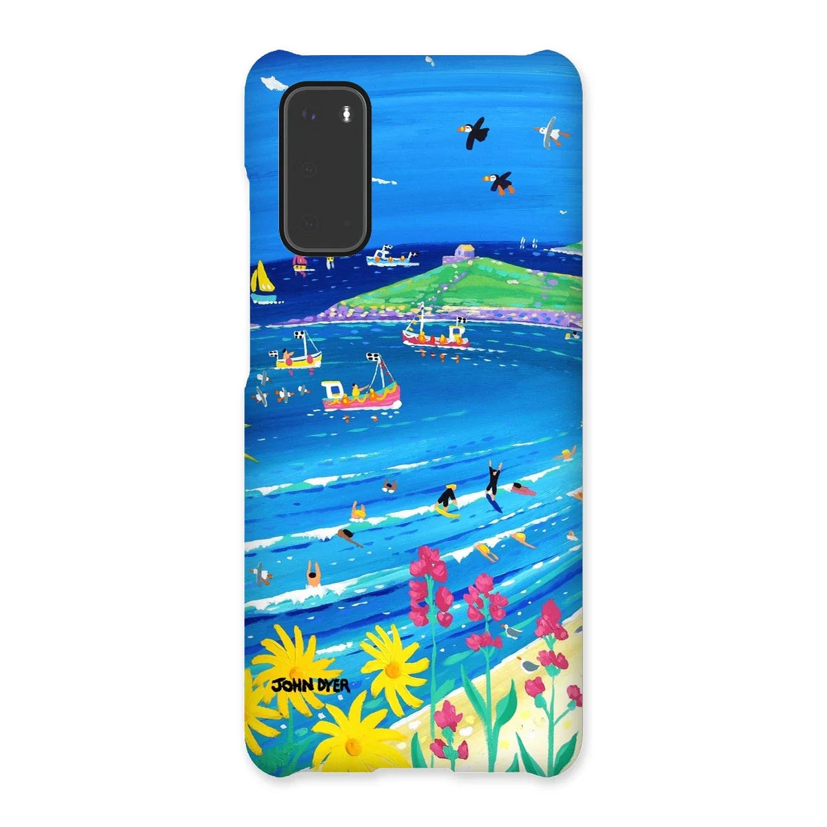 Snap Art Phone Case. Porthmeor Beach St Ives. Artist John Dyer. Cornwall Art Gallery. - Image 5