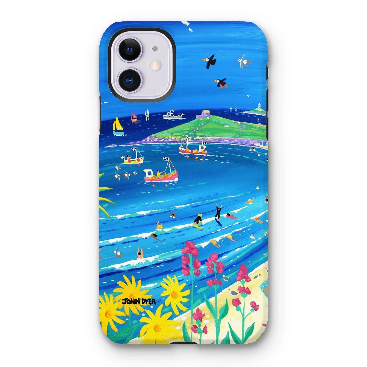 Tough Art Phone Case. Porthmeor Beach, St Ives. Artist John Dyer. Cornwall Art Gallery. - Image 15