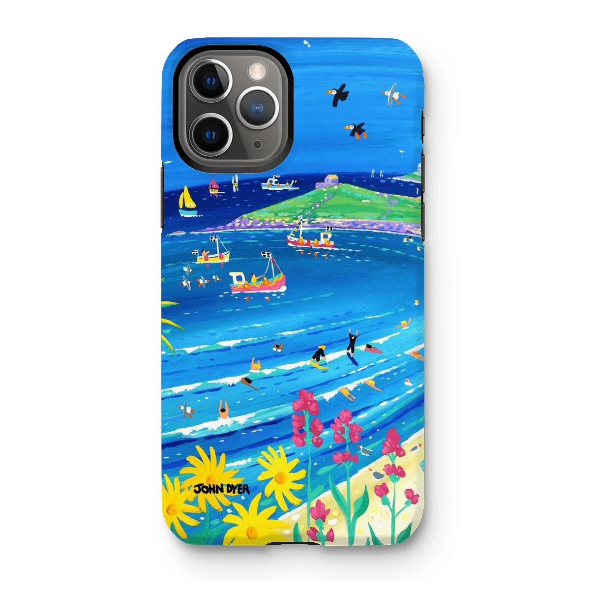 Tough Art Phone Case. Porthmeor Beach, St Ives. Artist John Dyer. Cornwall Art Gallery. - Image 16