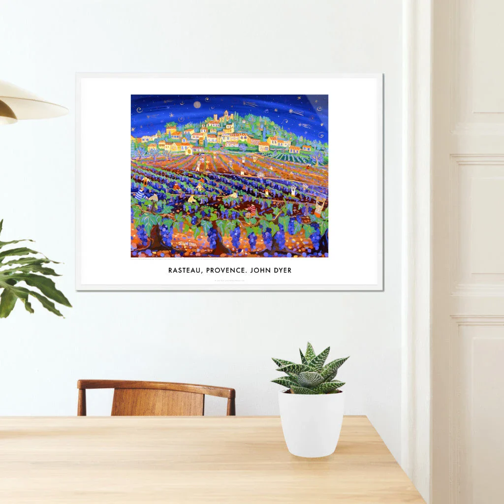 Wall Art Poster Print of Provence, France by John Dyer. A Night of Shooting Stars, Grape Harvest, Rasteau - Image 7