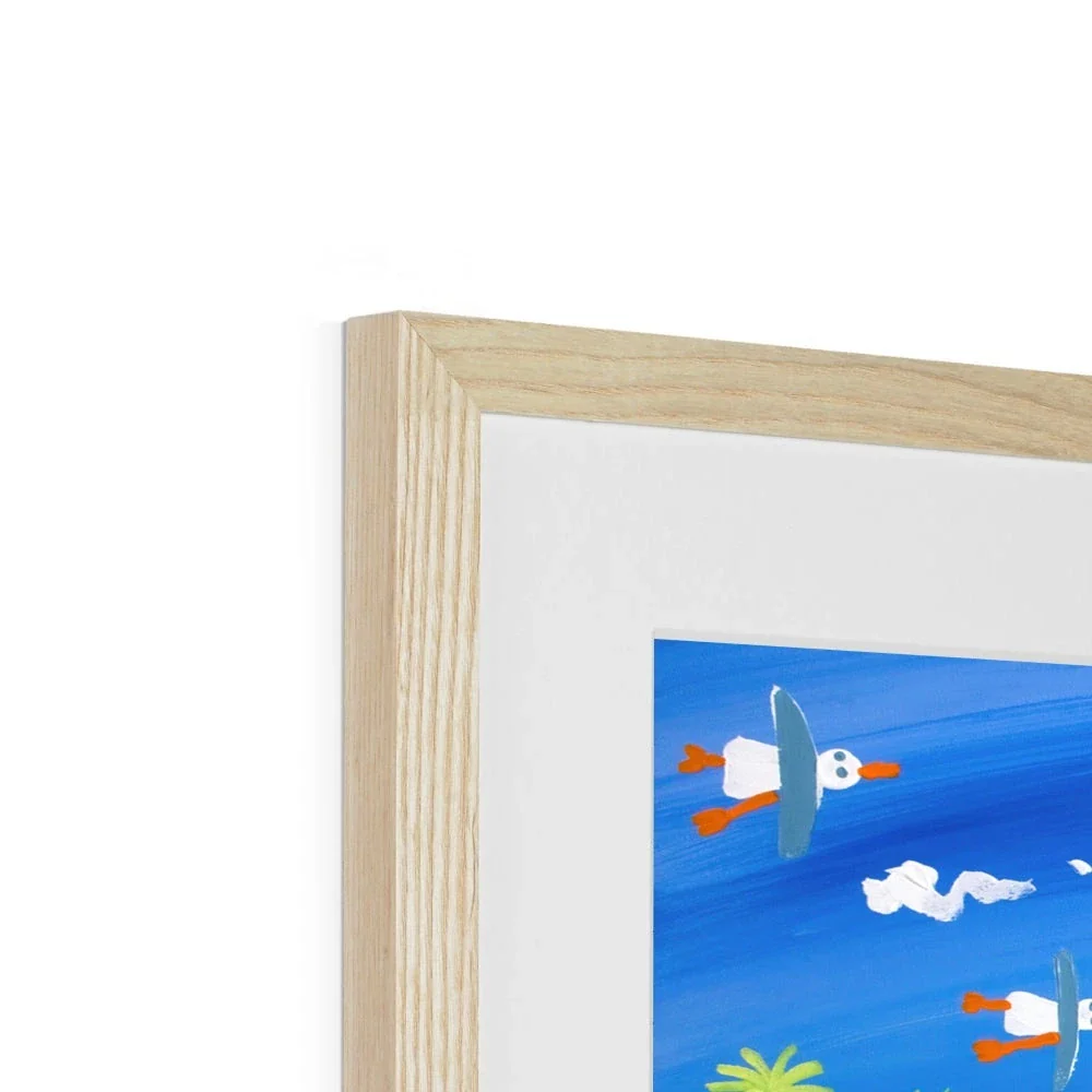 John Dyer Framed Open Edition Cornish Art Beach Print. 'Puffin Days, Tresco'. Cornwall Art Gallery - Image 12