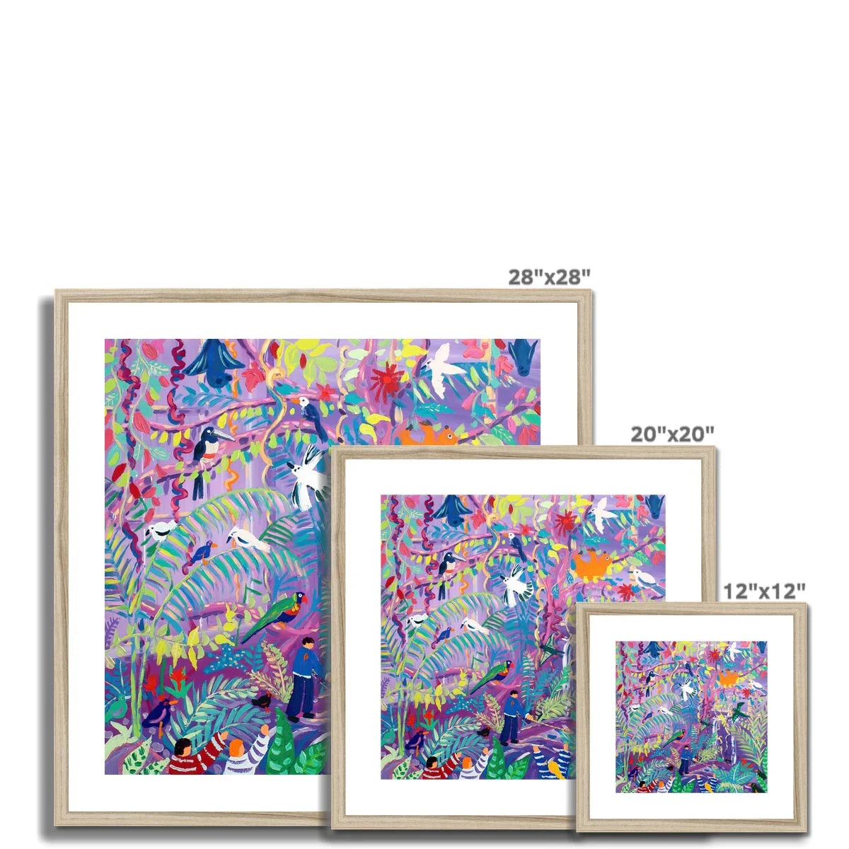 John Dyer Amazon Rainforest Animals with Sloth Framed Open Edition Jungle Fine Art Print. Animal Art Prints - Image 12