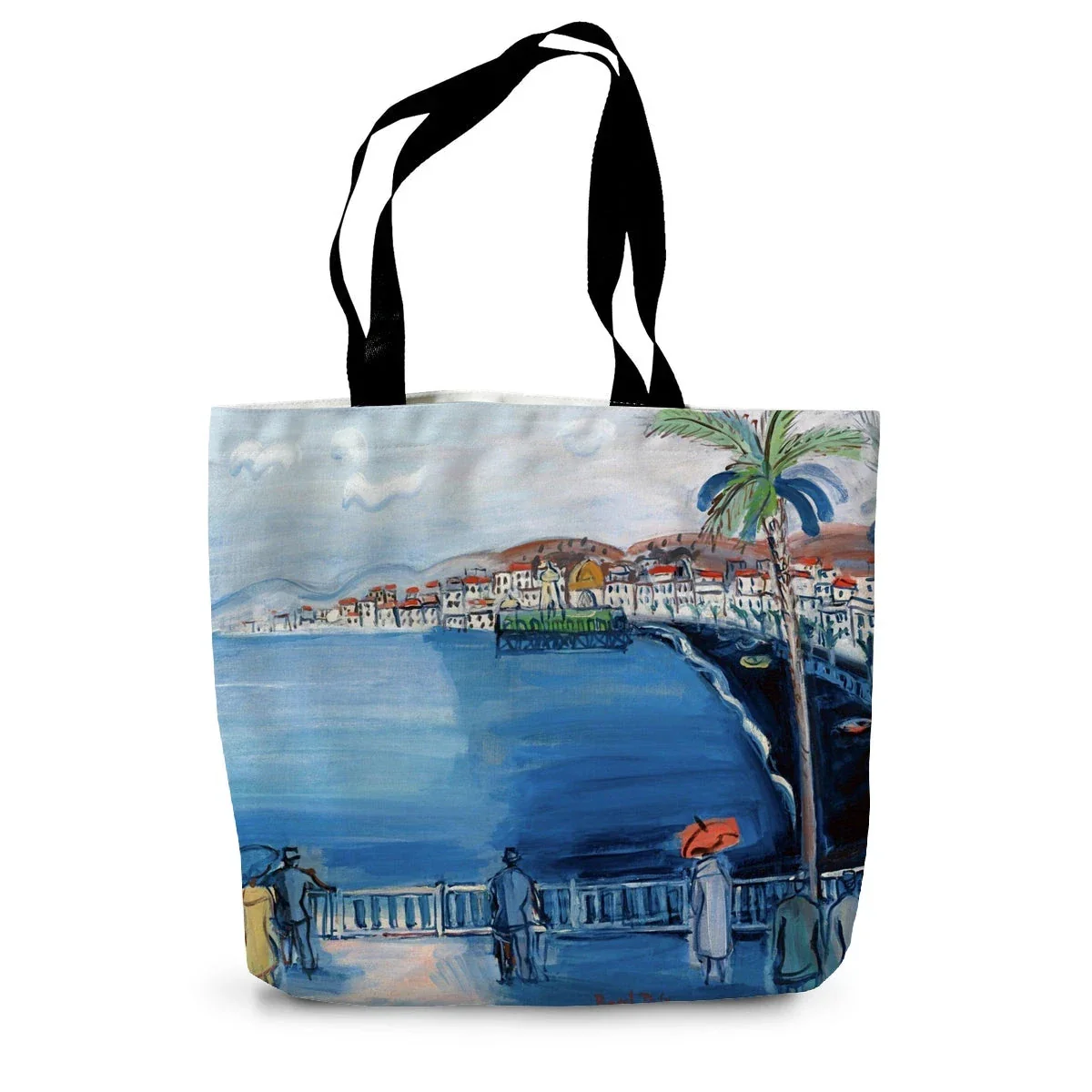 Baie des Anges, Nice, France by Raoul Dufy. Classic Art Canvas Tote Bag - Image 2