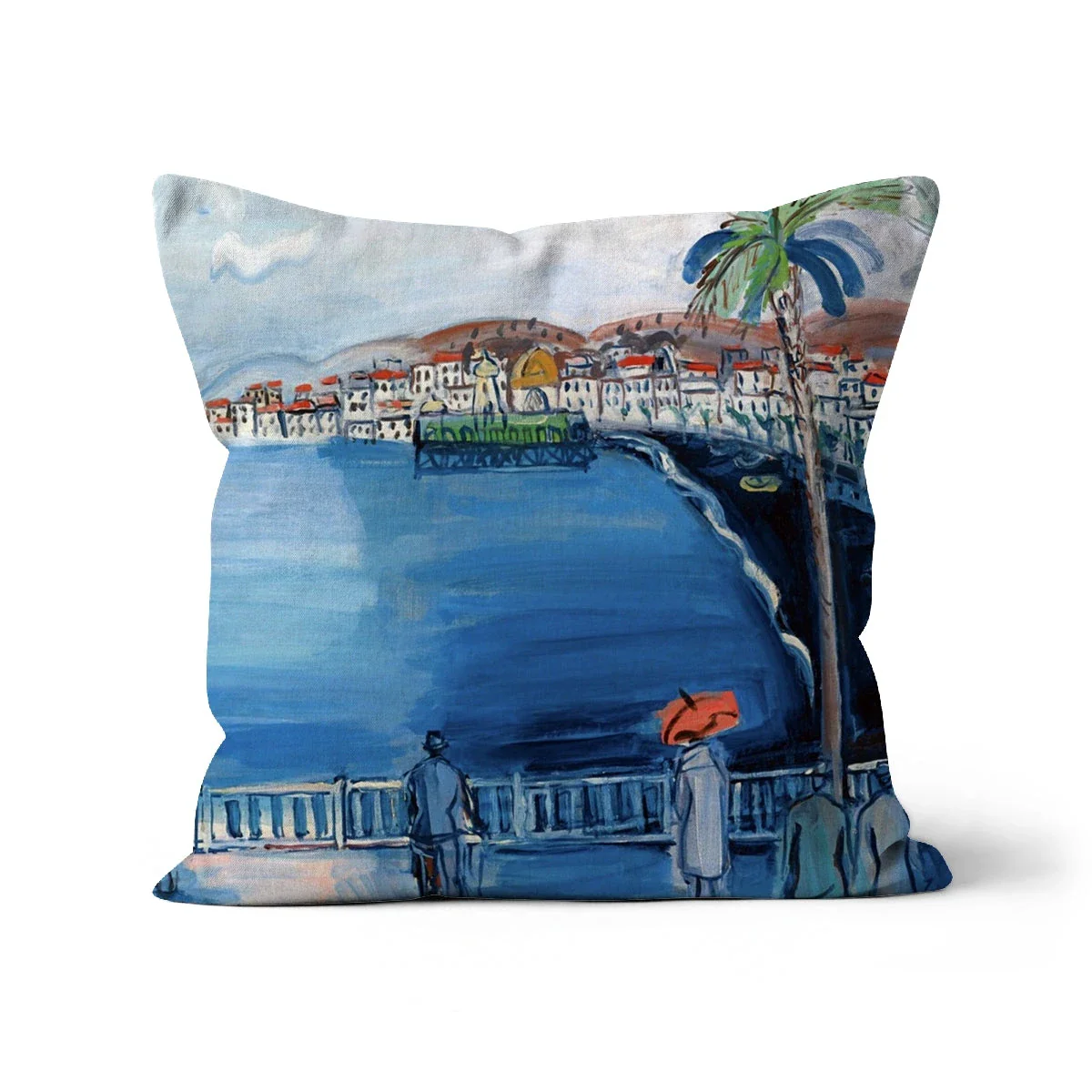 'Baie des Anges, Nice, France' Classic Art Cushion by Raoul Dufy - Image 14