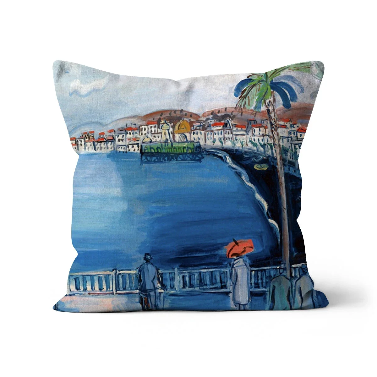 'Baie des Anges, Nice, France' Classic Art Cushion by Raoul Dufy - Image 5