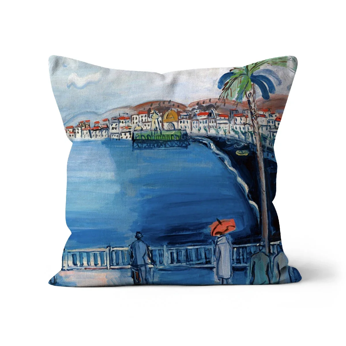 'Baie des Anges, Nice, France' Classic Art Cushion by Raoul Dufy - Image 8