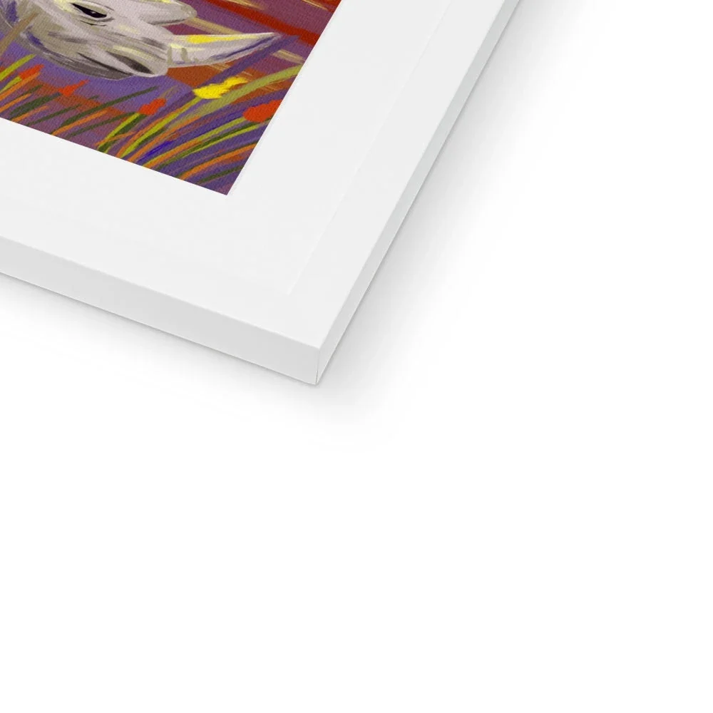 John Dyer African Rhino, Framed Open Edition Fine Art Print. Animal Art Prints - Image 5