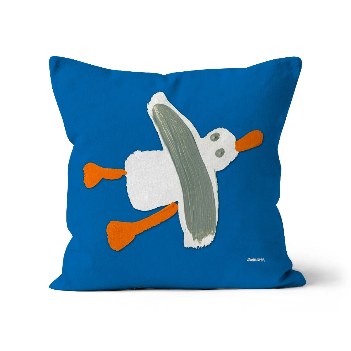 Blue Cornish Seagull Art Cushion by John Dyer - Image 14