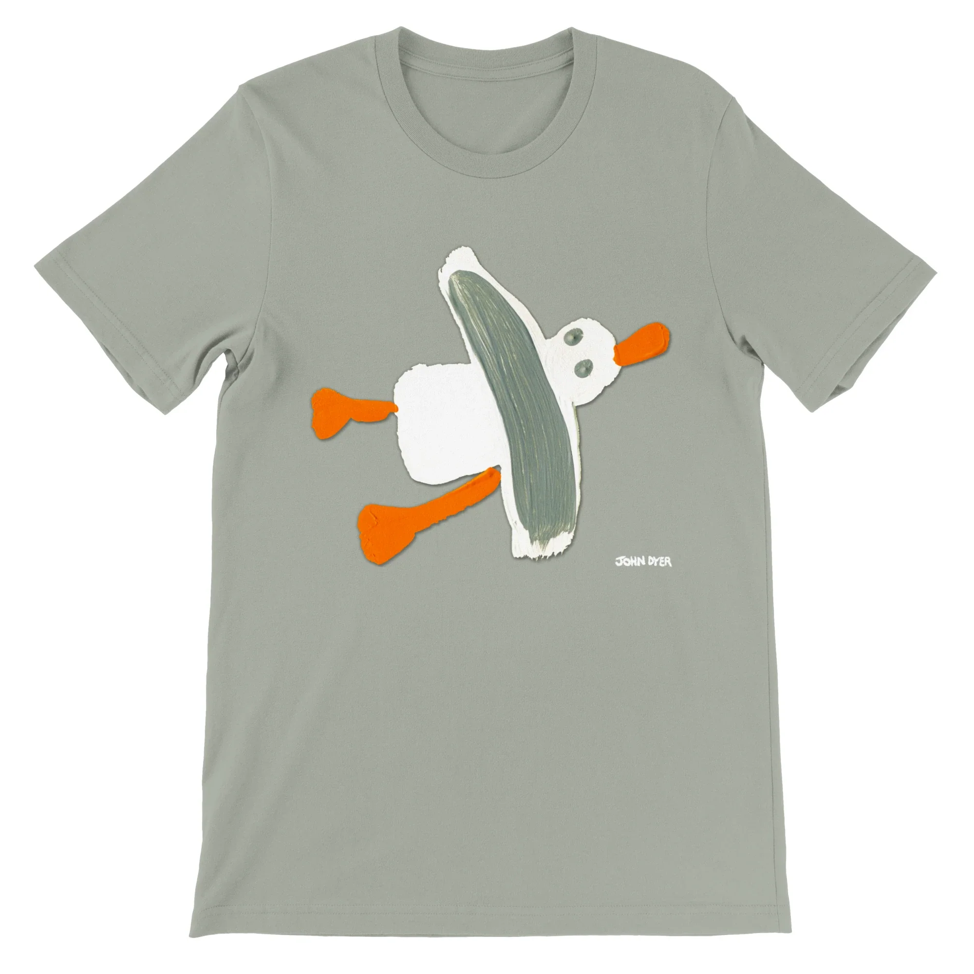 John Dyer Unisex Cornwall Art T-Shirt. 'Cornish Seagull'. Cornish Art. St Ives Art Gallery. - Image 4