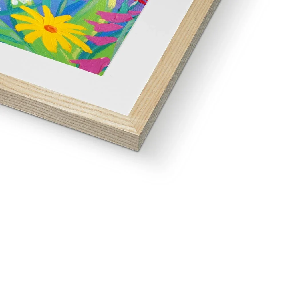 John Dyer Framed Open Edition Cornish Fine Art Print. 'Seaside Garden, Lamorna Cove'. Cornwall Art Gallery - Image 9