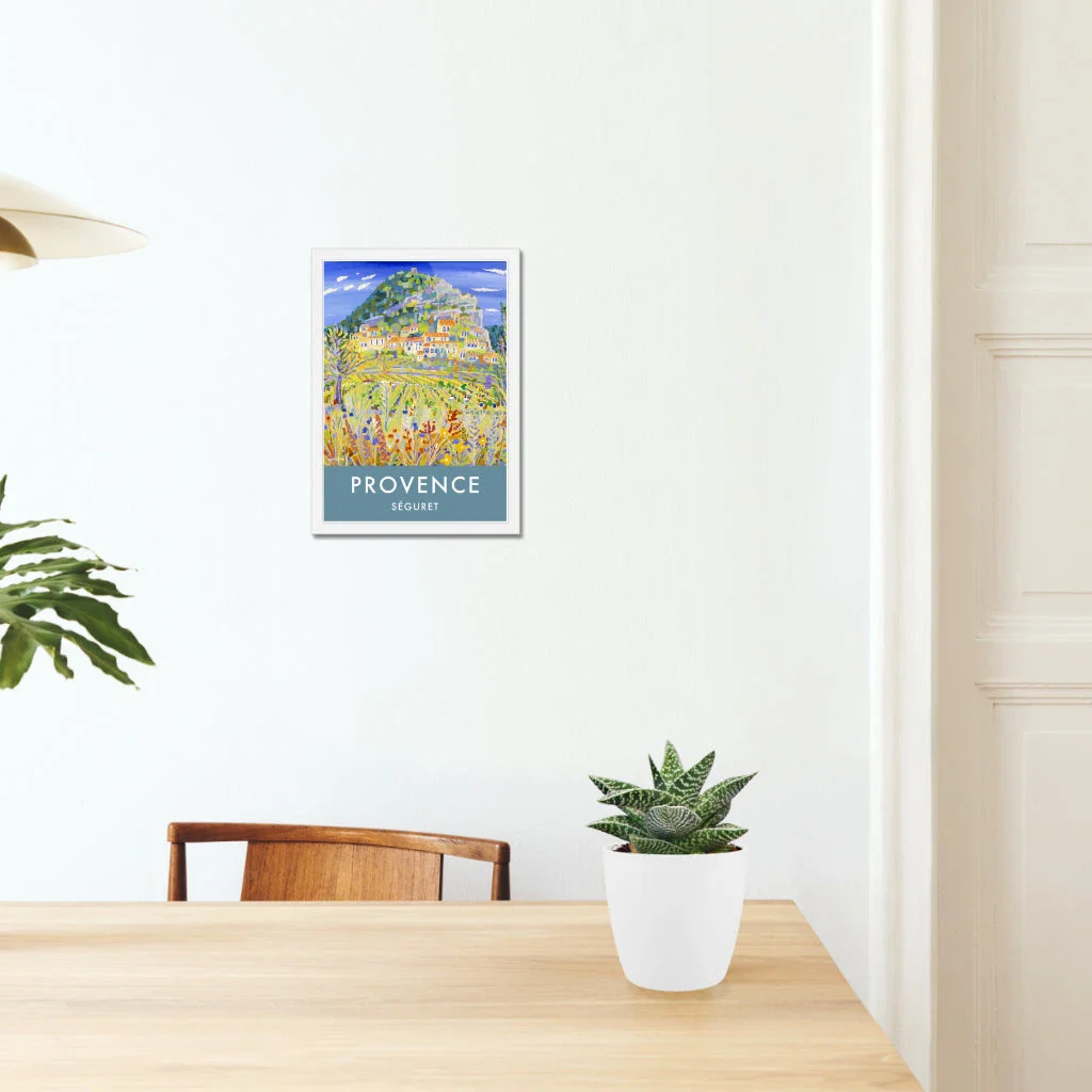 Seguret, Provence, France. Vintage Style Travel Wall Art Poster Print by John Dyer. - Image 4