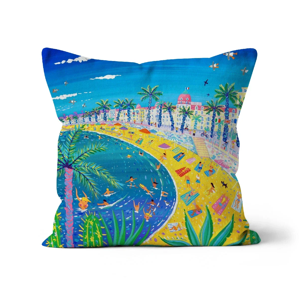 Sexy Curves, Nice, France. Art Cushion by John Dyer - Image 14