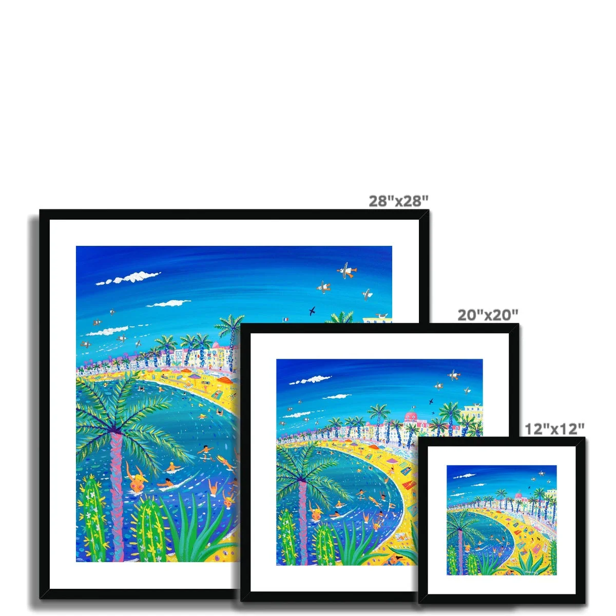 John Dyer Framed Open Edition French Art Print. 'Sexy Curves, Nice, France'. Hotel Negresco, Promenade des Anglais - Image 10