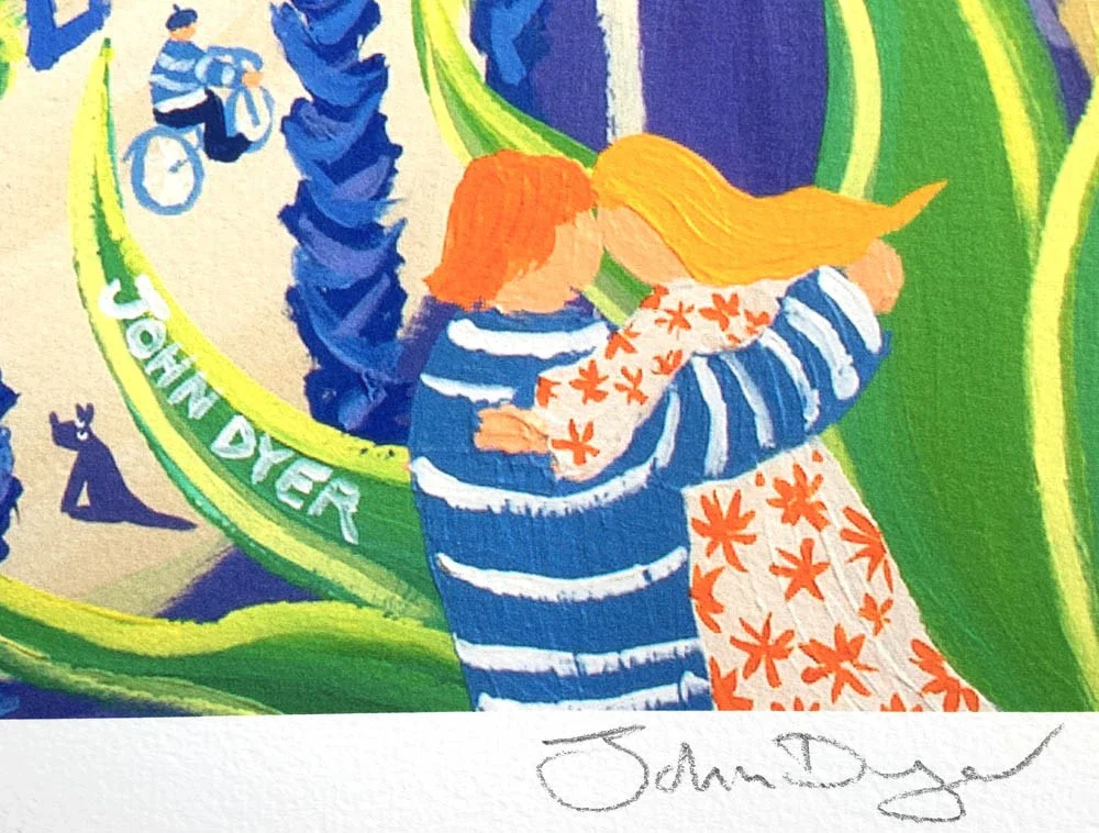 Limited Edition French Print by John Dyer. 'French Kiss, Nice'. - Image 3