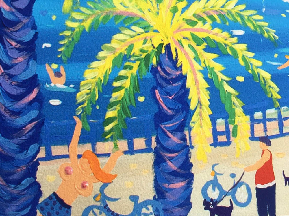 Limited Edition French Print by John Dyer. 'French Kiss, Nice'. - Image 6