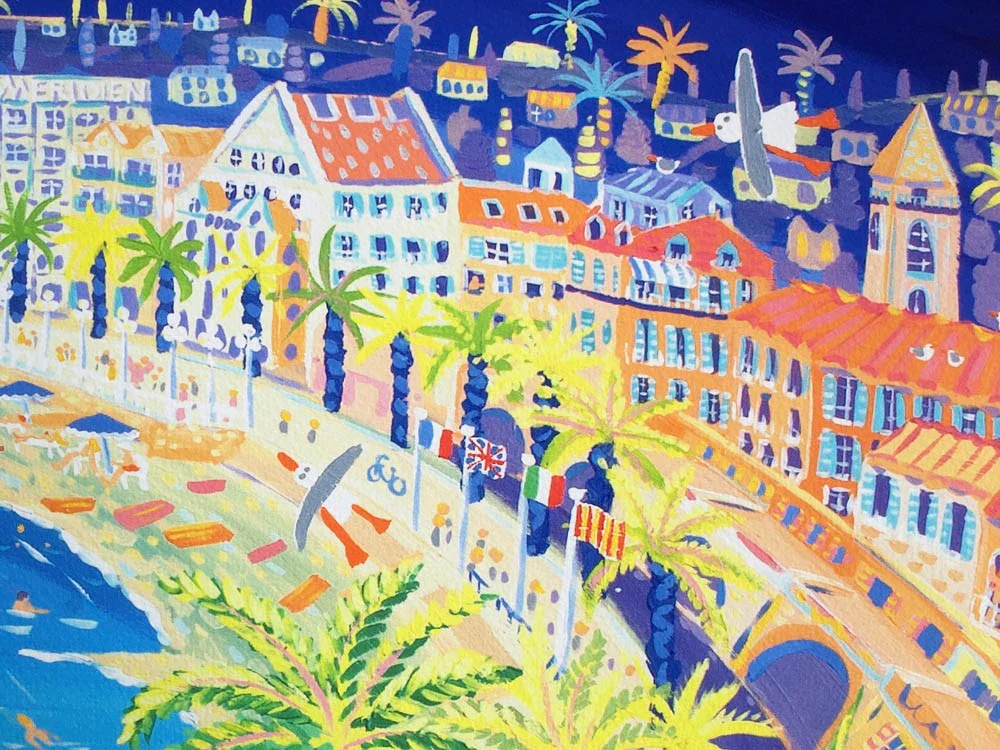 Limited Edition French Print by John Dyer. 'French Kiss, Nice'. - Image 7