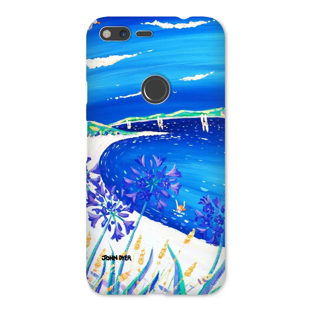 Snap Art Phone Case. Agapanthus Flowers, Tresco. Artist John Dyer. Cornwall Art Gallery. - Image 19