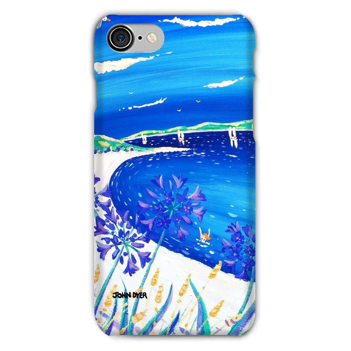 Snap Art Phone Case. Agapanthus Flowers, Tresco. Artist John Dyer. Cornwall Art Gallery. - Image 31