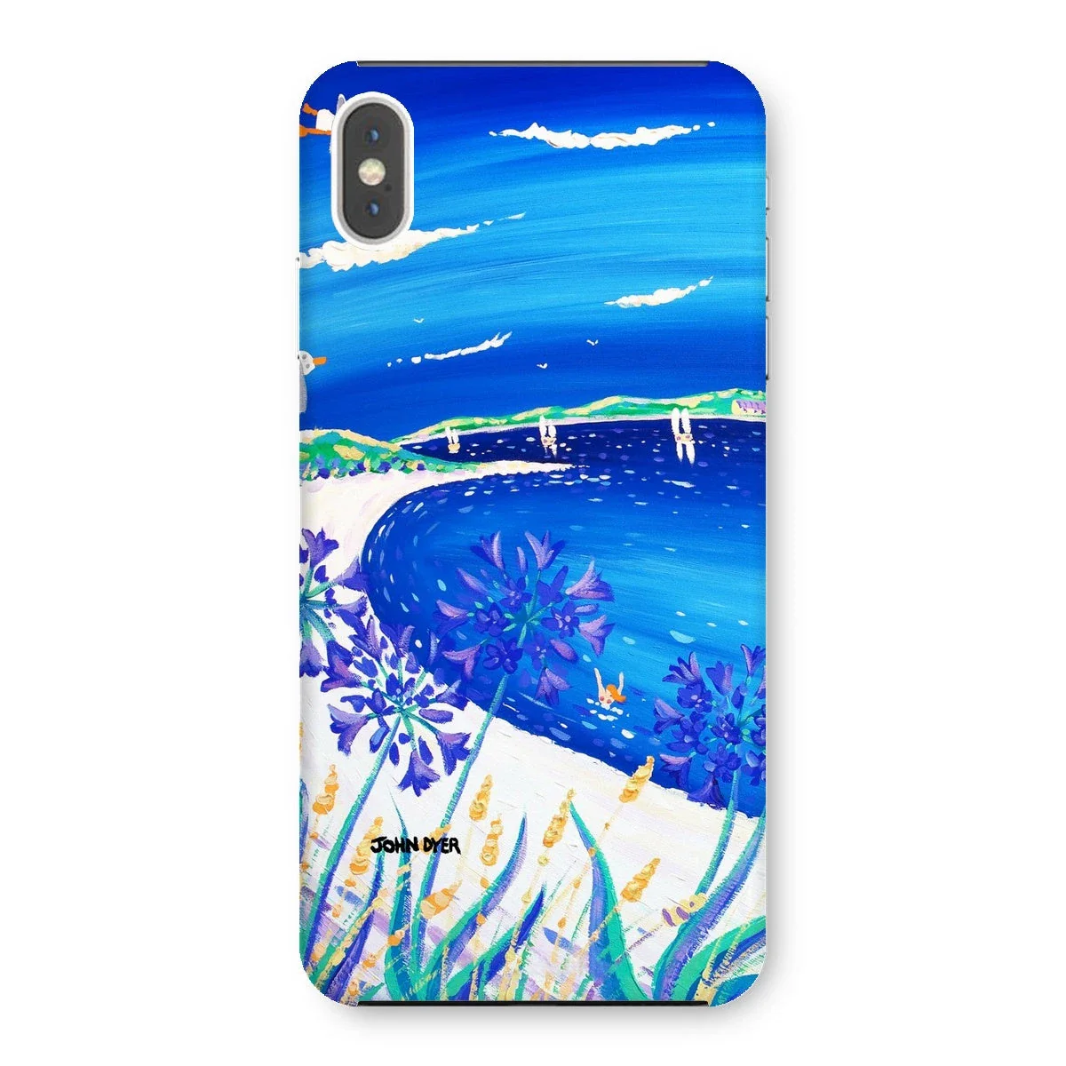 Snap Art Phone Case. Agapanthus Flowers, Tresco. Artist John Dyer. Cornwall Art Gallery. - Image 37