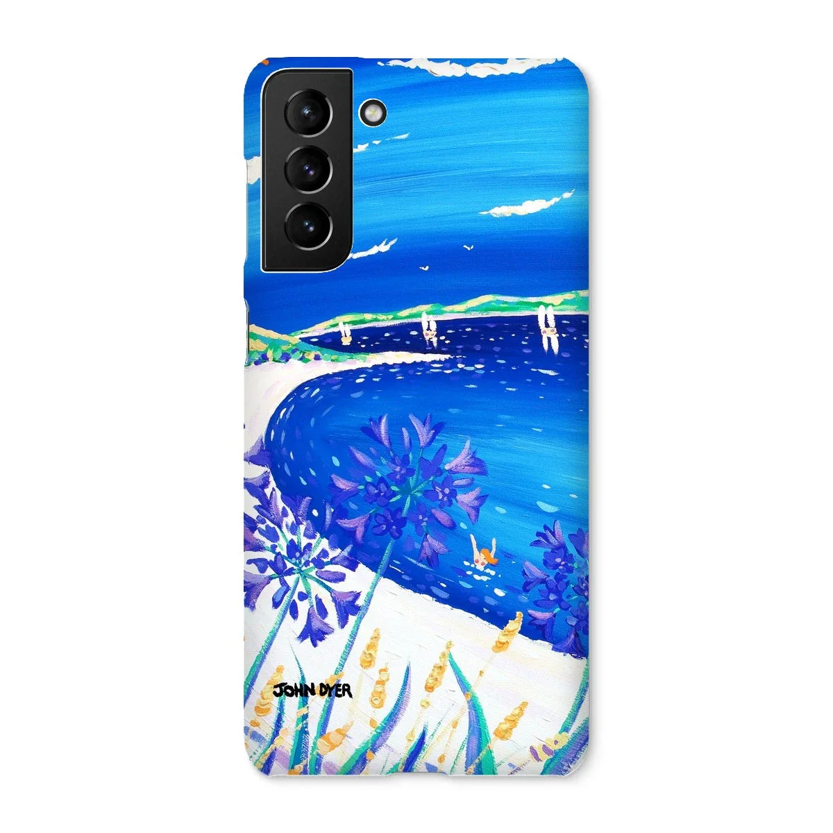 Snap Art Phone Case. Agapanthus Flowers, Tresco. Artist John Dyer. Cornwall Art Gallery. - Image 42