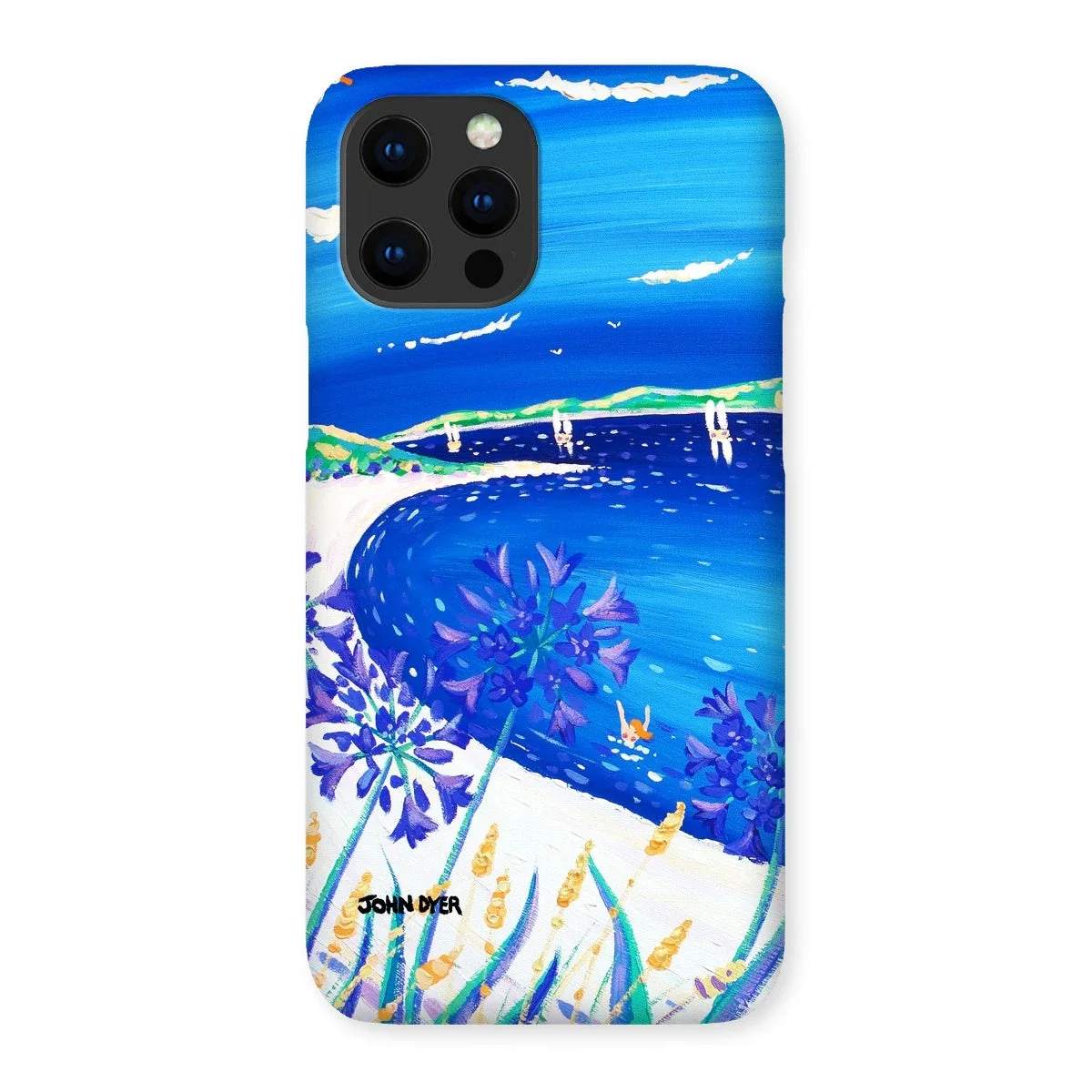 Snap Art Phone Case. Agapanthus Flowers, Tresco. Artist John Dyer. Cornwall Art Gallery. - Image 7