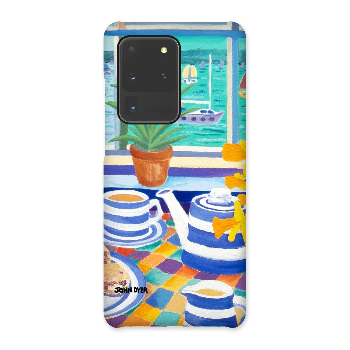 Snap Art Phone Case. Cornishware. Artist John Dyer. Cornwall Art Gallery - Image 2