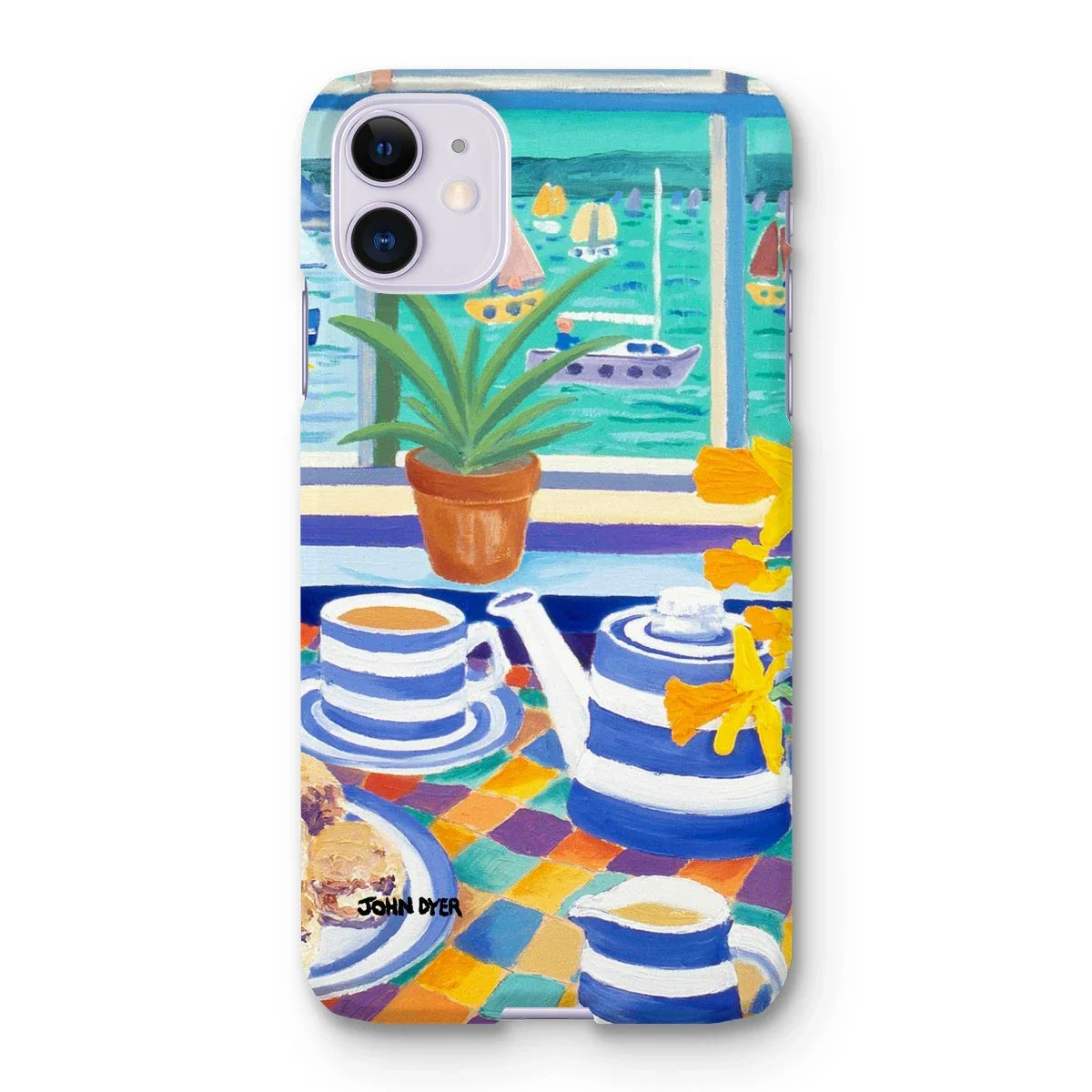 Snap Art Phone Case. Cornishware. Artist John Dyer. Cornwall Art Gallery - Image 24