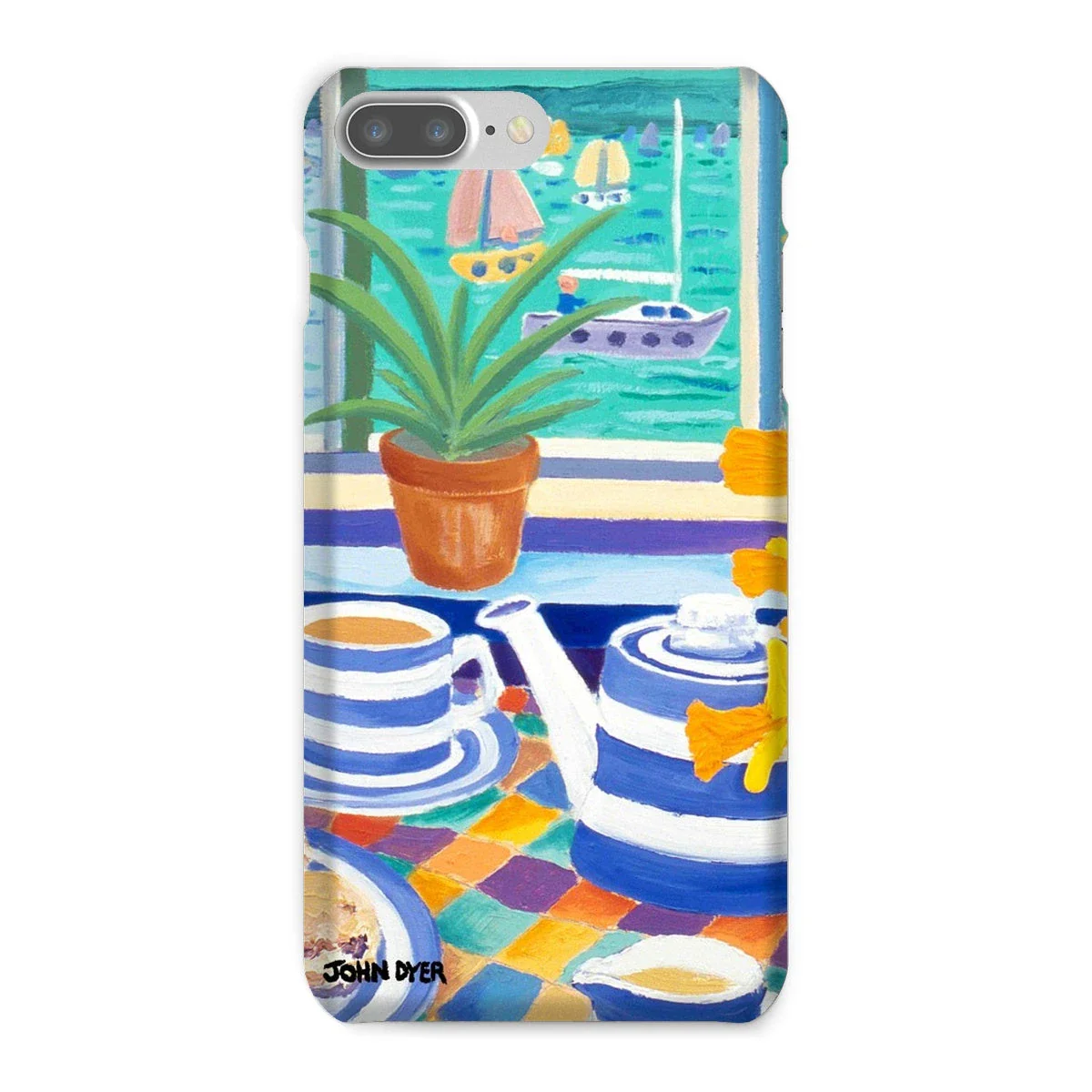Snap Art Phone Case. Cornishware. Artist John Dyer. Cornwall Art Gallery - Image 32
