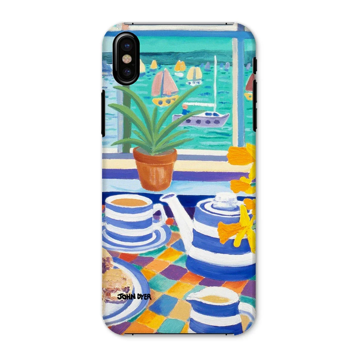 Snap Art Phone Case. Cornishware. Artist John Dyer. Cornwall Art Gallery - Image 34