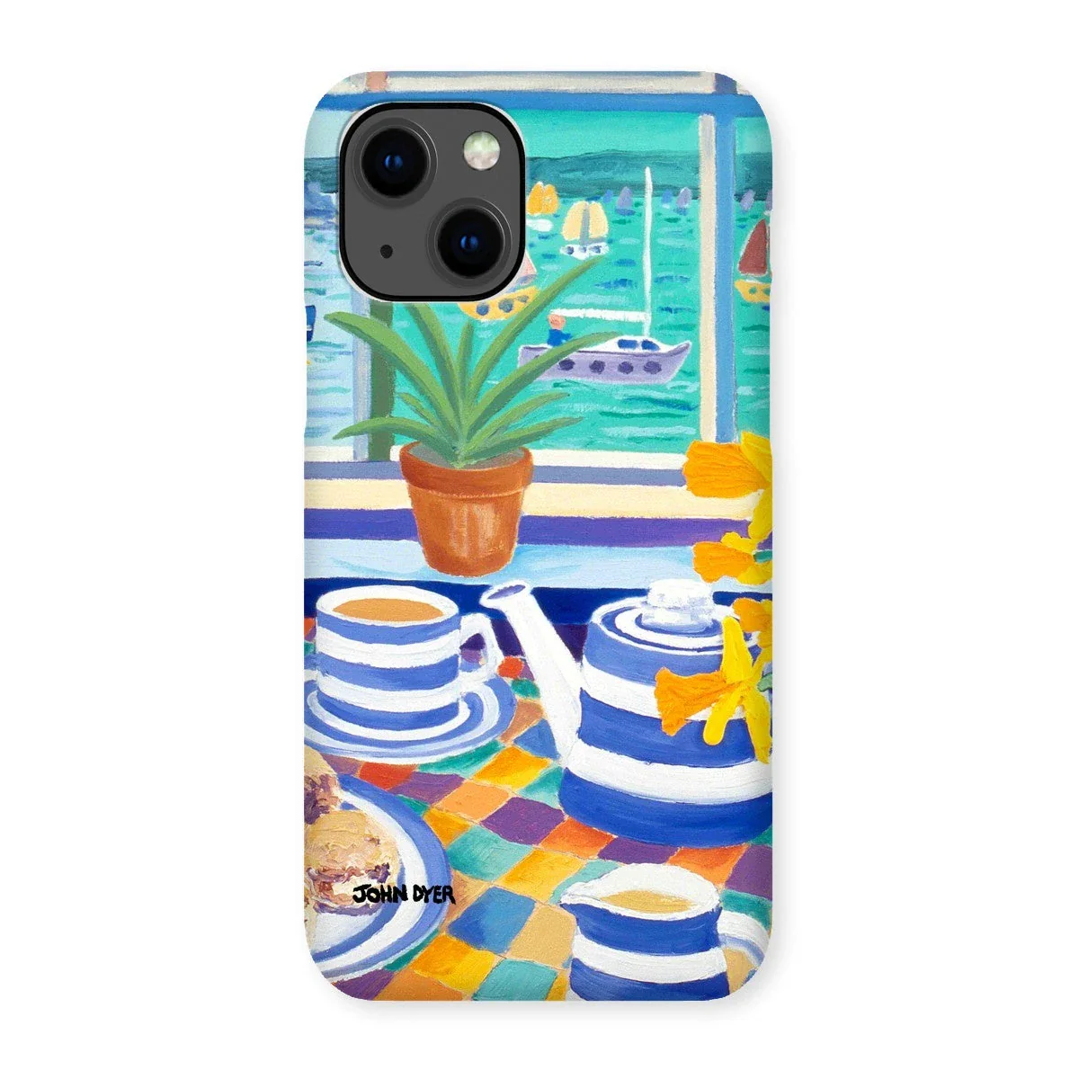 Snap Art Phone Case. Cornishware. Artist John Dyer. Cornwall Art Gallery - Image 4