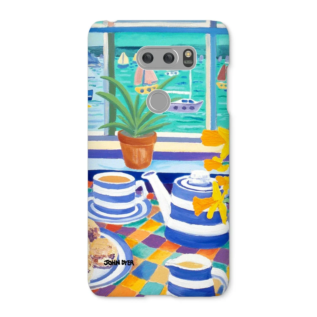 Snap Art Phone Case. Cornishware. Artist John Dyer. Cornwall Art Gallery - Image 40