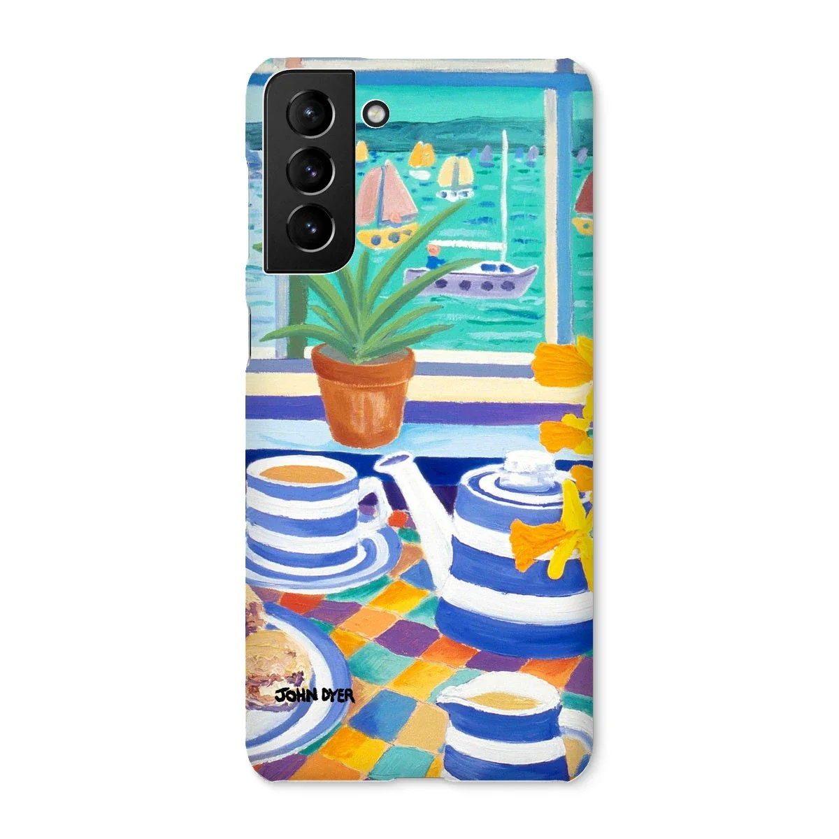 Snap Art Phone Case. Cornishware. Artist John Dyer. Cornwall Art Gallery - Image 42