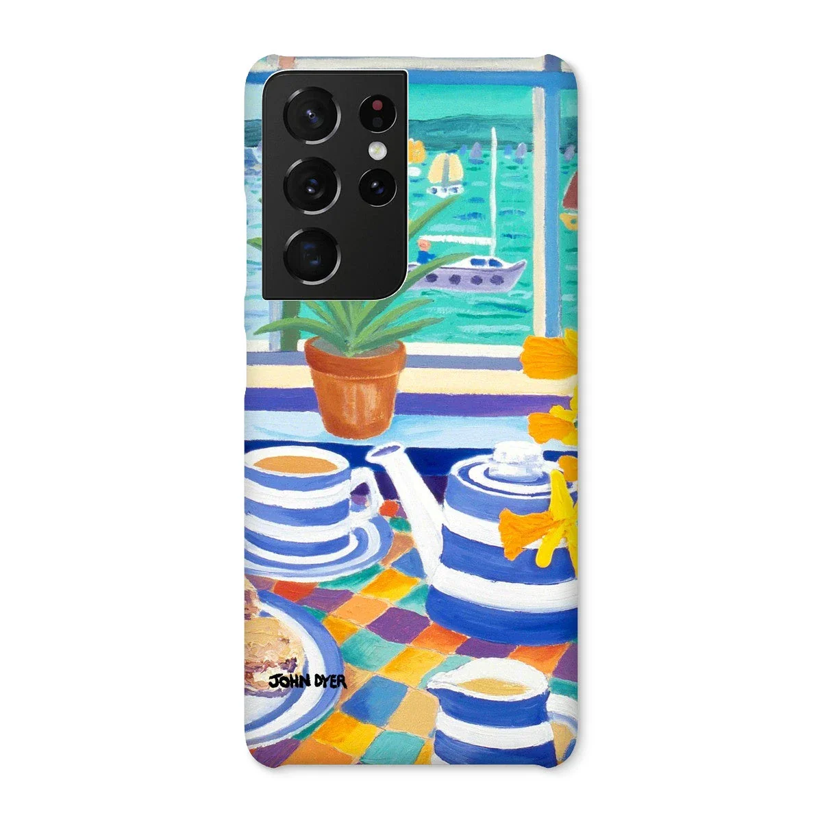 Snap Art Phone Case. Cornishware. Artist John Dyer. Cornwall Art Gallery - Image 43