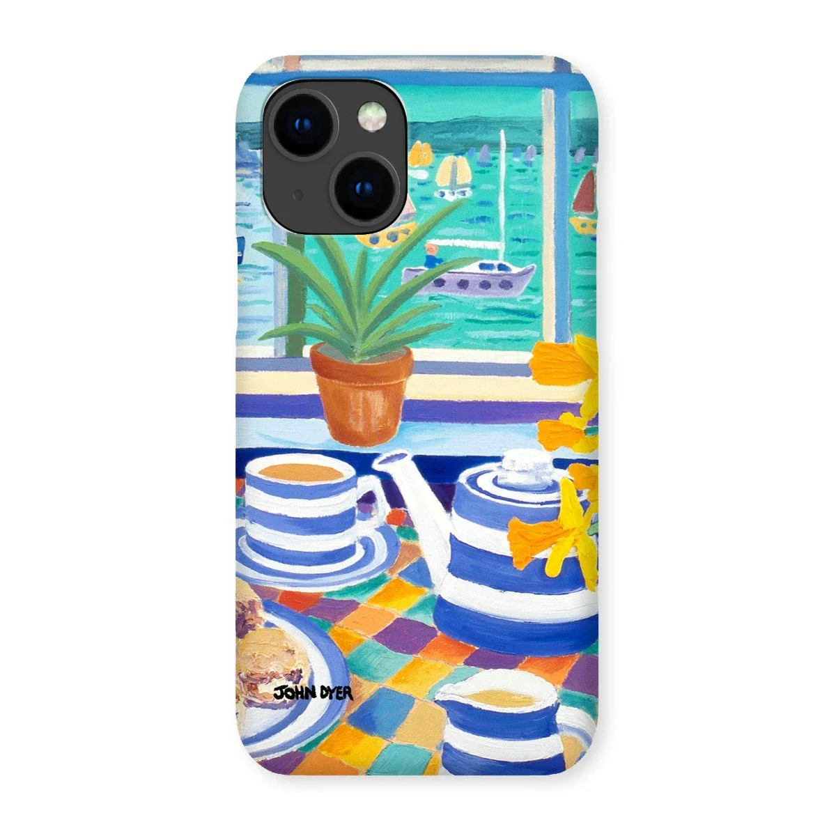 Snap Art Phone Case. Cornishware. Artist John Dyer. Cornwall Art Gallery - Image 44