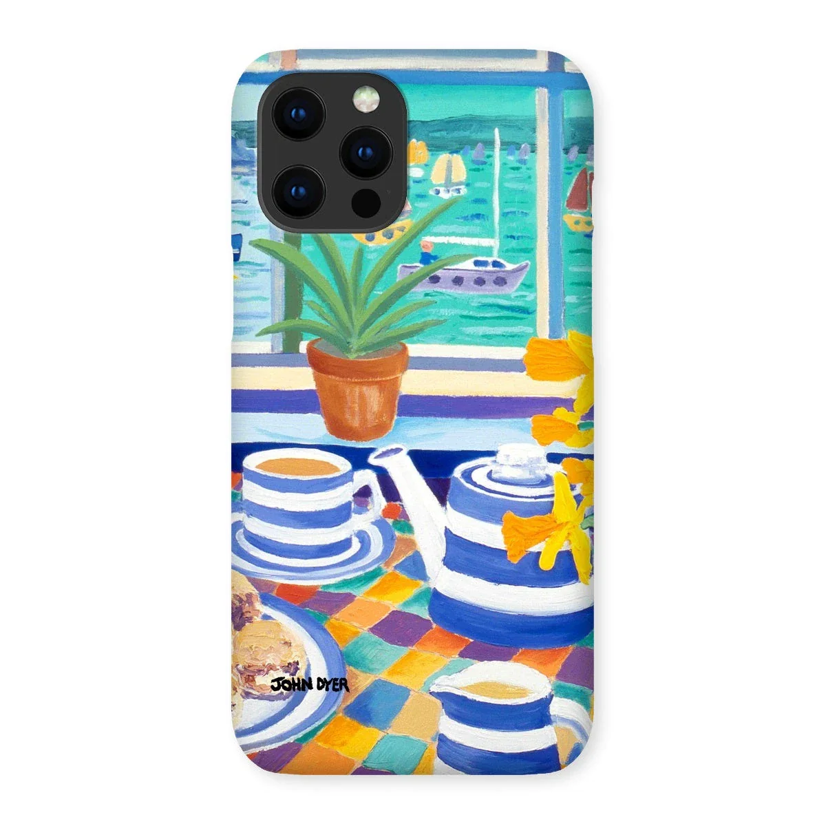 Snap Art Phone Case. Cornishware. Artist John Dyer. Cornwall Art Gallery - Image 7