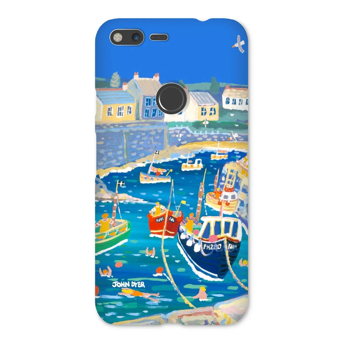 Snap Art Phone Case. Coverack Harbour. Artist John Dyer. Cornwall Art Gallery - Image 19