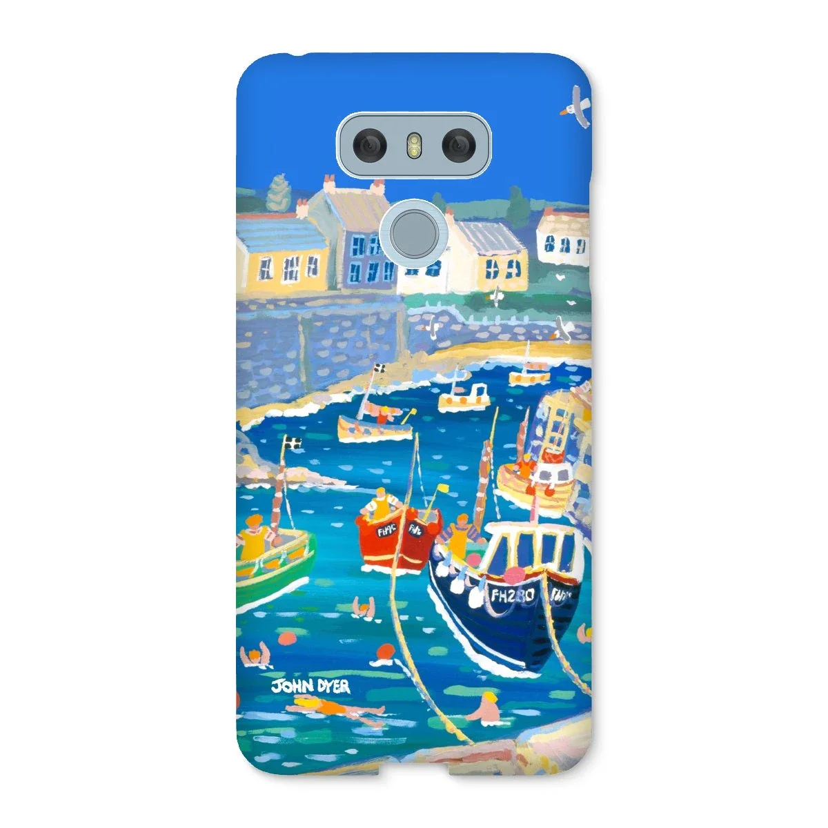Snap Art Phone Case. Coverack Harbour. Artist John Dyer. Cornwall Art Gallery - Image 38