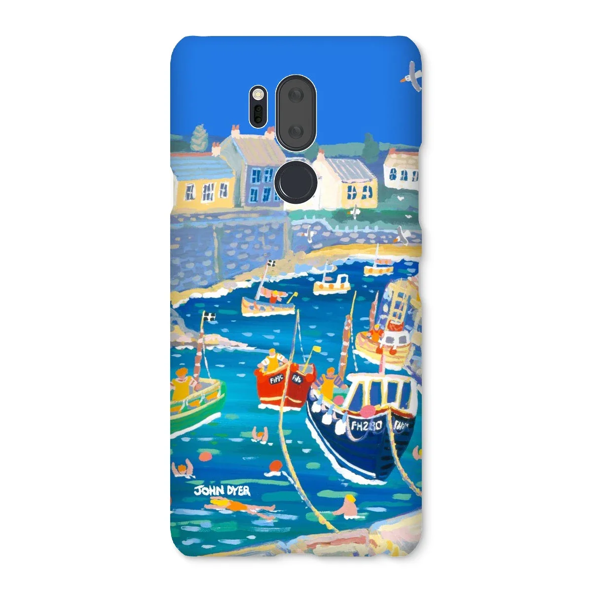 Snap Art Phone Case. Coverack Harbour. Artist John Dyer. Cornwall Art Gallery - Image 39