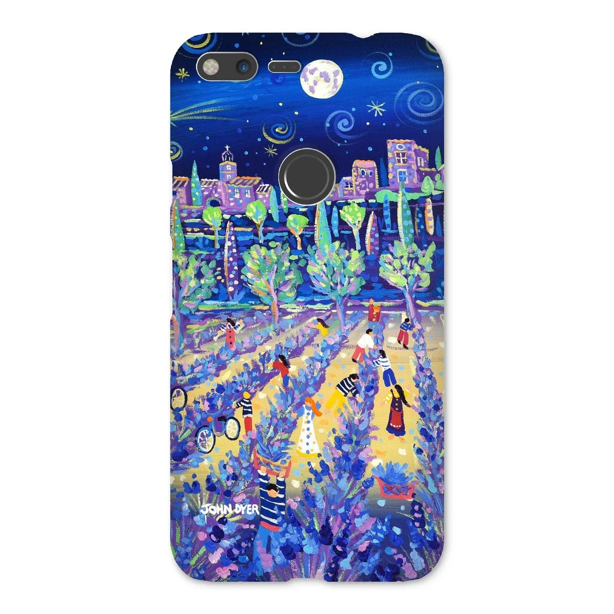Snap Art Phone Case. Lavender Pickers, Provence, France. Artist John Dyer. Cornwall Art Gallery. - Image 19