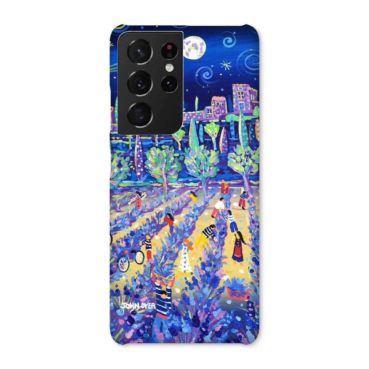 Snap Art Phone Case. Lavender Pickers, Provence, France. Artist John Dyer. Cornwall Art Gallery. - Image 43