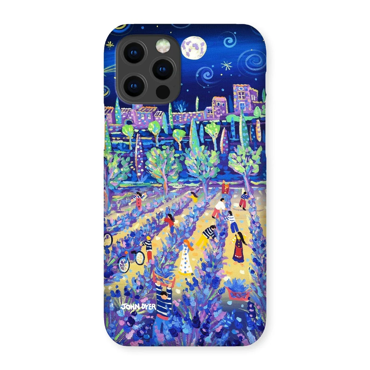 Snap Art Phone Case. Lavender Pickers, Provence, France. Artist John Dyer. Cornwall Art Gallery. - Image 6