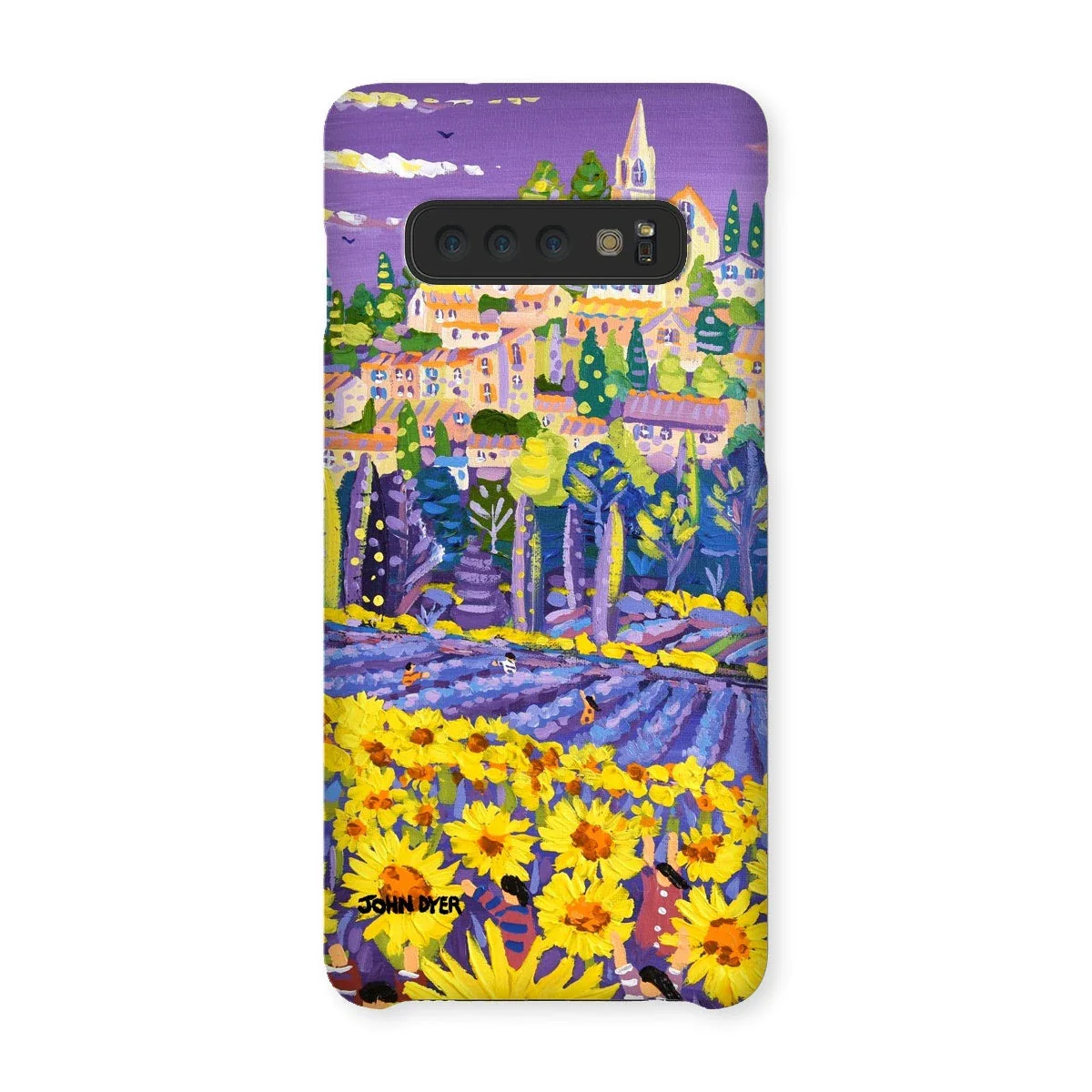 Snap Art Phone Case. Lavender & Sunflower Pickers, Provence, France. Artist John Dyer. Cornwall Art Gallery. - Image 10