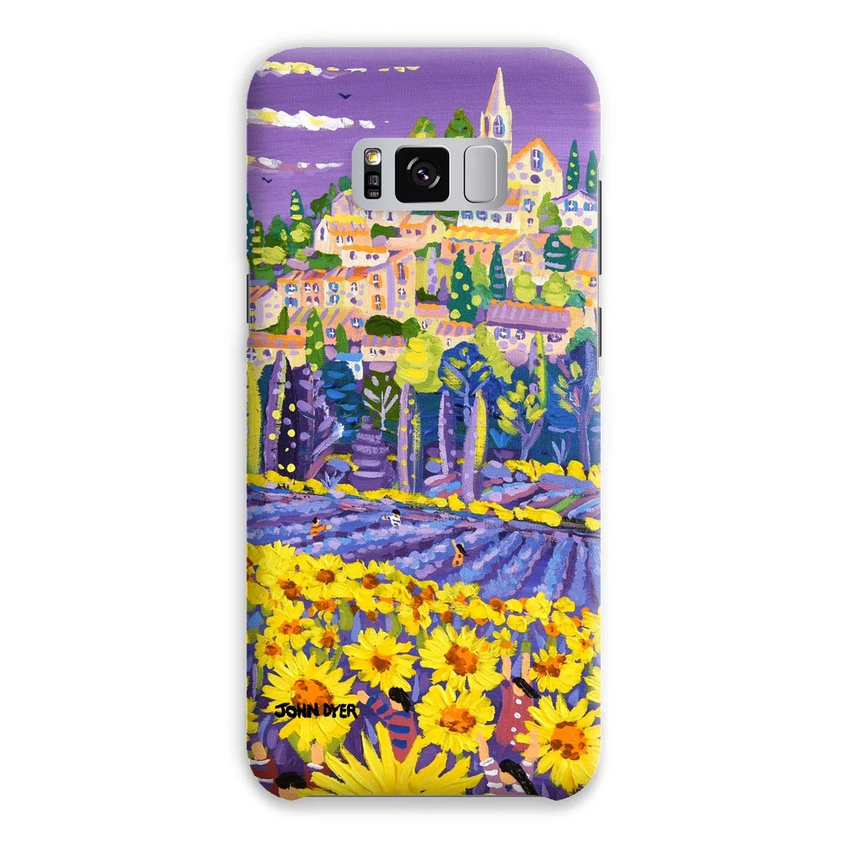Snap Art Phone Case. Lavender & Sunflower Pickers, Provence, France. Artist John Dyer. Cornwall Art Gallery. - Image 13